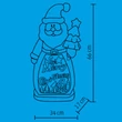 Kép 3/3 - HOME LED-es kerámia figura Mikulás (KDC 48)[SG]