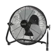 Kép 1/2 - Home PVRO 40 padlóventilátor, 50 W, 3 fokozat, 40 cm-es lapátátmérő, oszcillálás, állítható fejdőlésszög, fém lapátok, fém rács, fekete