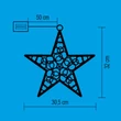 Kép 3/3 - HOME LED-es ablakdísz, akril csillag, elemes (KID 211 B/WW)[SG]