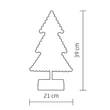 Kép 3/3 - HOME LED-es karácsonyfa asztal dísz (KAD 19 PINE)[SG]