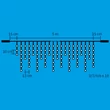 Kép 2/2 - HOME LED-es sziporkázó jégcsap fényfüggöny,  5m / 200 LED, sorolható, melegfehér (DLFJ 200F/WW)[SG]