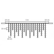 Kép 2/2 - HOME Sorolható fényfüggöny, 200LED, fehér, kültéri (KSF 200/WH)[SG]