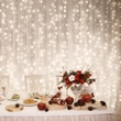 Kép 1/3 - Home DLF 400/WW LED-es fényfüggöny, 2x2 m / 400 db melegfehér LED, állófényű, fehér vezeték, sorolható, kül- és beltéri kivitel