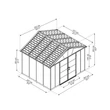 Kép 7/10 - Palram - Canopia Yukon 11' x 9' antracit (705073)