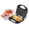 Kép 1/2 - Home HG P 01 panini szendvicssütő, teljesítmény 750 W, tapadásmentes sütőfelület, jelzőfények