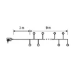 Kép 3/3 - HOME Micro LED-es cluster fényfüzér, 600 LED, 3+9m, multicolor, 8pr. (MLCS 600/M)[SG]