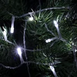 Kép 1/2 - Home MLC 58/WH mini LED-es fényfüzér, 4,9 m / 50 db hidegfehér LED, 8 fényprogram, zöld vezeték, elemes, kül- és beltéri kivitel