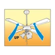 Kép 3/4 - HOME Mennyezeti ventilátor, fehér, 3xE27 lámpa, 105 cm, 50 W (CF 1050 L)[SG]