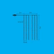 Kép 3/3 - HOME Micro LED-es fényfüggöny, beltéri, 3x2m, 10 füzér / 20LED, hidegfehér, 8pr. (MLF 200/WH)[SG]