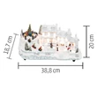 Kép 3/3 - HOME Dioráma fehér ház, forgó fenyő, szánkózó gyerekek (DRM 16)[SG]