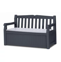 Keter Eden Garden Bench 265L kerti pad, szürke (610215)