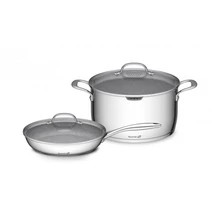 G21 Gourmet Miracle edénykészlet szűrővel, 4 darabos, rozsdamentes acél/greblon (6352113)