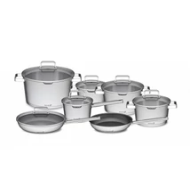 G21 Gourmet Magic edénykészlet szűrővel, 13 darabos, rozsdamentes acél (6352114)