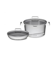 G21 Gourmet Magic edénykészlet szűrővel, 4 darabos, rozsdamentes acél (6352117)