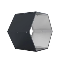 Tüzifatároló G21 HEX 53 - 92 x 60 cm, antracit (63900517)