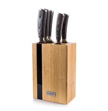 G21 Gourmet Rustic 5 db Késkészlet + bambusz késtartó