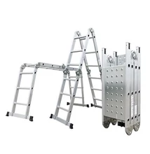 G21 GA-SZ-4x3-3,7M többfunkciós ALUMINIUM létra + dobogó (6390467)