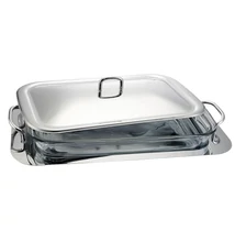 BerlingerHaus Tálaló, téglalap (3 L) Black Silver Collection (BH/1386)