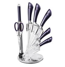 BerlingerHaus 8 részes késkészlet akril állvánnyal Purple Eclipse Collection (BH/2670)