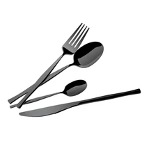BerlingerHaus 24 részes evőeszköz készlet Matte Black Collection (BH/3066)