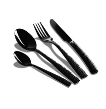 BerlingerHaus 24 részes evőeszköz készlet Matte Black Collection (BH/3081)