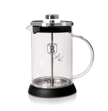 BerlingerHaus Dugattyús kávé és teafőző (800 ml) Black Silver Collection (BH/6303A)