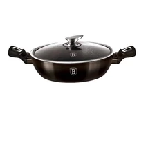 BerlingerHaus Alacsony lábas fedővel (3,8 L) Metallic Line Shiny Black Edition (BH/6609)