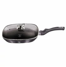 BerlingerHaus Grill serpenyő fedővel (28 cm) Metallic Line Carbon Edition (BH/6909)