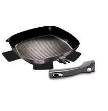 BerlingerHaus Grill serpenyő levehető nyéllel (28 cm) Metallic Line Carbon Edition (BH/6914)