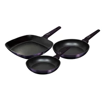 BerlingerHaus 3 részes serpenyő szett Purple Eclipse Collection (BH/7104)