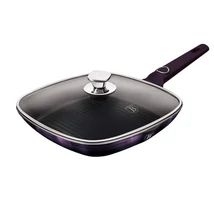 BerlingerHaus Grill serpenyő fedővel (28 cm) Purple Eclipse Collection (BH/7105)