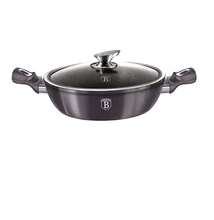 BerlingerHaus Wok fedővel (30 cm) Metallic Line Carbon Edition (BH/7111)