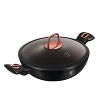 BerlingerHaus Wok fedővel (30 cm) Black Rose Collection (BH/7112)
