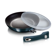 BerlingerHaus Serpenyő levehető nyéllel (24 cm) Metallic Line Aquamarine Edition (BH/7155)