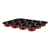 BerlingerHaus 12 csészés muffin sütőforma Metallic Line Burgundy Edition (BH/7866)