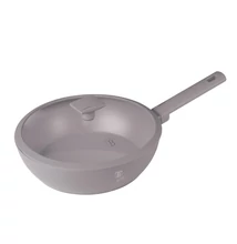 BerlingerHaus Wok fedővel (28 cm) Taupe Collection (BH/8094)
