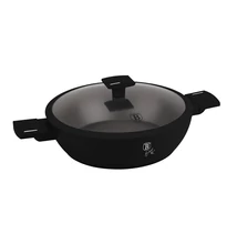 BerlingerHaus Alacsony lábas fedővel (4,2 L) Matte Black Collection (BH/8186)