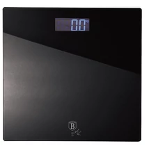 BerlingerHaus Személymérleg (150 kg) Matte Black Collection (BH/9354)