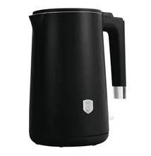 BerlingerHaus Elektromos, hőfok kijelzővel ellátott vízforraló (2200 W) Matte Black Collection (BH/9589)