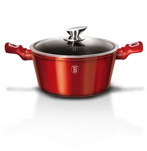 BERLINGER HAUS BH-1258N  Lábas fedővel, 28 cm, Metallic Line Burgundy Edition