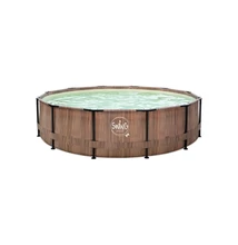 Swing Teak hatású fémvázas medence 3,05*76 cm szűrő nélkül(3EXB0647)