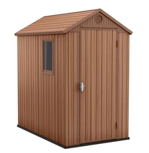 KETER Darwin 4x6 műanyag kerti ház, tároló - barna (246949)