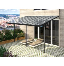 Rojaplast Bruce H alumínium pergola, átlátszó polikarbonáttal, 557x305cm  (B557)