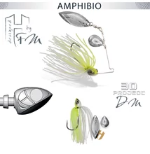 SPINNERBAIT AMPHIBIO TANDEM 3/8oz 10.5gr Chartreuse White