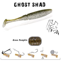 GHOST SHAD 10cm GREEN PUMPKIN
