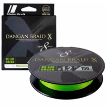 MAJOR CRAFT DANGAN BRAID X 8X 150m #1.2 25lb Fluo Green