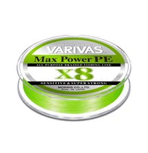 VARIVAS MAX POWER PE X8 150m #2.0 33lb 0.235mm Lime Green Fluo