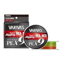 VARIVAS AVANI JIGGING 10x10 MAX PE X9 200m #0.6 0.128mm 14lb 10mx10 Marking Color