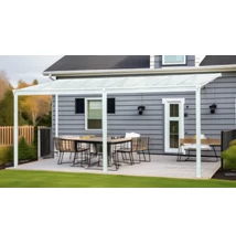 alumínium pergola LANITPLAST WALL 43 fehér + opal PC LG2127