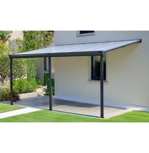 alumínium pergola LANITPLAST WALL 53 antracit + opal PC LG2130